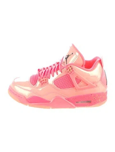 Pre-owned Jordan Patent Leather Athletic Sneakers In Pink