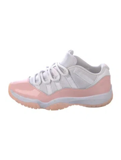 Pre-owned Jordan Patent Leather Colorblock Pattern Athletic Sneakers In Pink