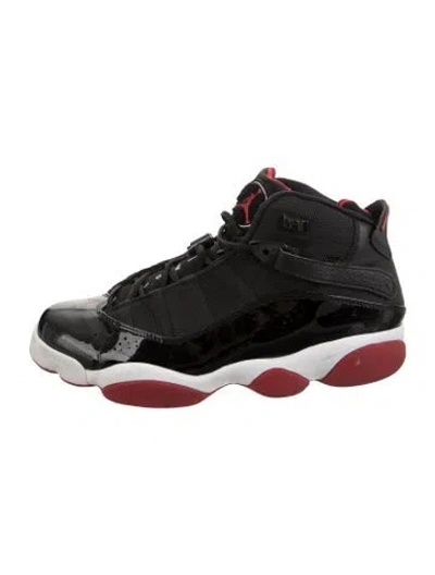 Pre-owned Jordan Patent Leather Sneakers In Black