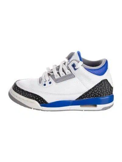 Pre-owned Jordan Kids' Pattern Sneaker's In Blue/white