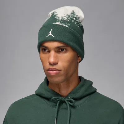 Jordan Peak Beanie In White