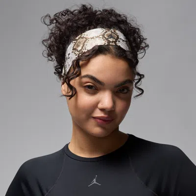 Jordan Performance Sport Dri-fit Adjustable Headband In Brown
