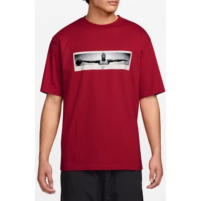 Jordan Photo Graphic T-shirt In Red