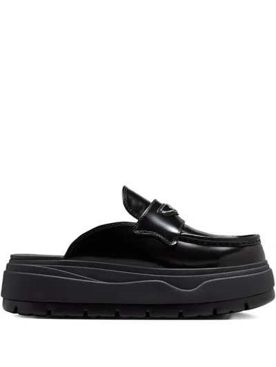 Jordan Platform "black/metallic Silver" Loafer Mules