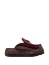 Jordan Platform Mules In Burgundy