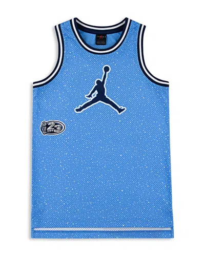 Jordan Play Off Speckled Tank Top - Big Kid In Blue