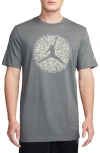 Jordan Pointillism Jumpman Graphic T-shirt In Smoke Grey