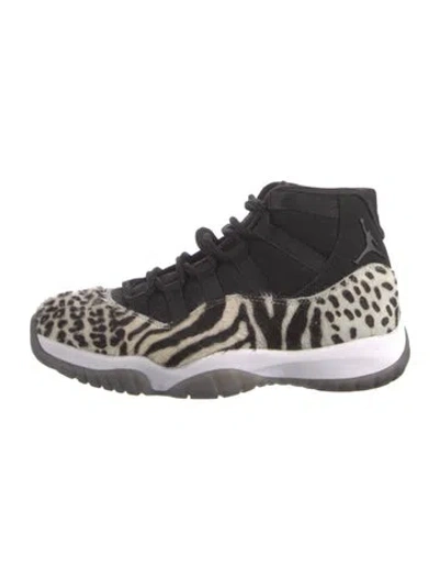 Pre-owned Jordan Ponyhair Animal Print Athletic Sneakers