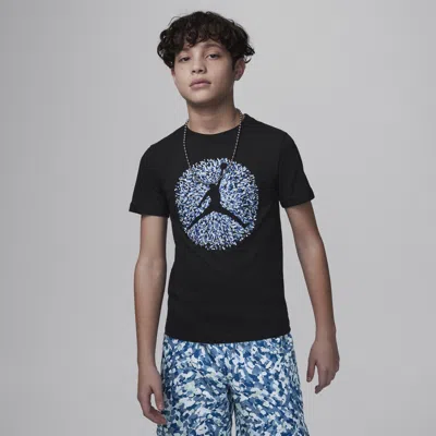 Jordan Poolside Jumpman Big Kids' Graphic T-shirt In Black