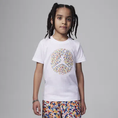 Jordan Poolside Jumpman Little Kids' Graphic T-shirt In White