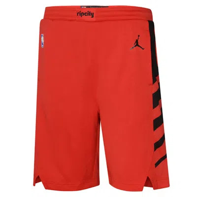 Jordan Portland Trail Blazers Icon Edition Big Kids' Nike Basketball Nba Swingman Shorts In Red