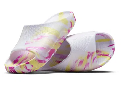 Pre-owned Jordan Post Slide Sneakers In White/laser Fuchsia/light Laser Orange