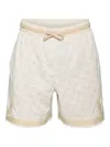 Jordan Printed Drawstring Track Shorts In Neutral