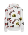 Jordan Mj Essentials Big Kids' Printed Pullover Hoodie In White