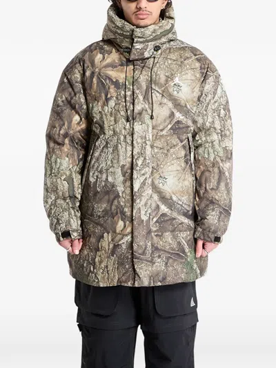 Jordan Printed Hooded Parka In Multi