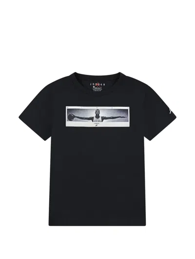 Jordan Kids' Printed T-shirt In Black