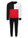 Jordan Printed Tracksuit Set In Black