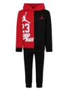 Jordan Printed Tracksuit Set In Black
