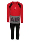 Jordan Printed Tracksuit Set In Red