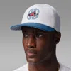 Jordan Pro "true Blue" Adjustable Cap In White