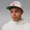 Jordan Pro Unstructured Flat Bill Hat In White