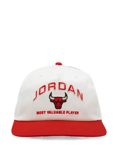 Jordan Pro Unstructured Flat-bill Cap In White