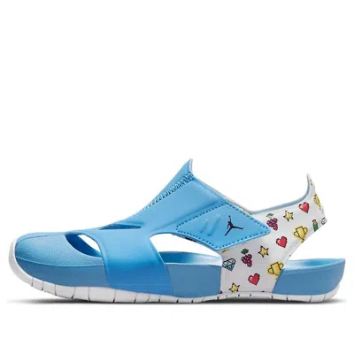 Jordan (ps) Air  Flare 'university Blue Poison Lemon Yellow White' In Multi