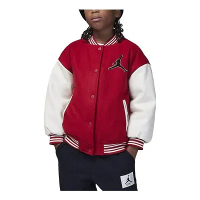 Jordan (ps) Air  Varsity Logo Jacket 'red White'