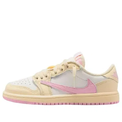 Jordan X Travis Scott Air  1 Low Og Sneakers In Neutral