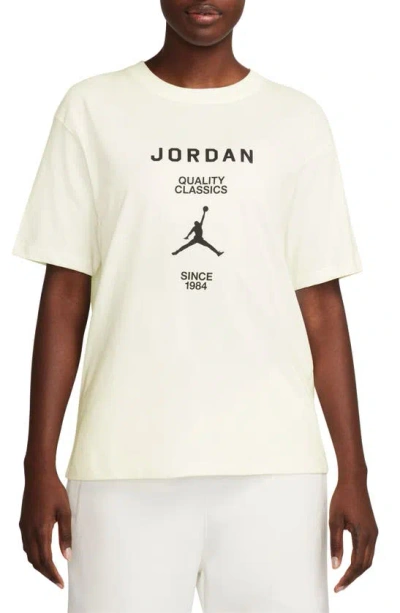 Jordan Quality Classics Graphic T-shirt In Sail/ Black