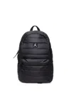 Jordan Quilted-design Backpack In Black