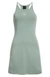 Jordan Racerback Jersey Minidress In Jade Smoke