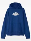 Jordan Rare Air Oversize Distressed Pullover Hoodie In Blue