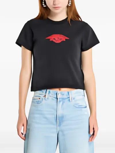 Jordan Rare Air Logo-embroidered T-shirt In Black