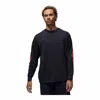 Jordan Rare Air Distressed Long Sleeve Graphic T-shirt In Black