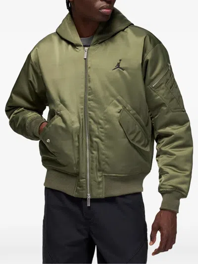 Jordan Renegade Flight Therma-fit Lightweight Jacket In Green