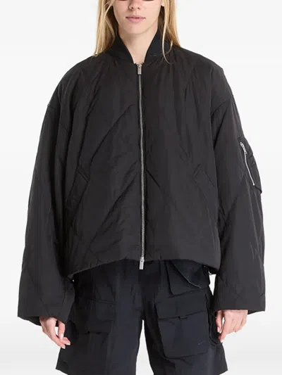 Jordan Renegade Quilted Jacket In Black