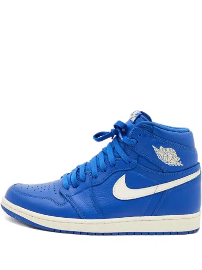 Pre-owned Jordan Retro 1 High-top Sneakers In Blue