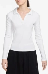 Jordan Rib Long Sleeve Polo In Multi