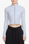 Jordan Rib Zip Front Top In Football Grey