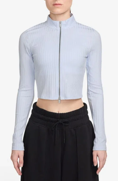 Jordan Rib Zip Front Top In Football Grey
