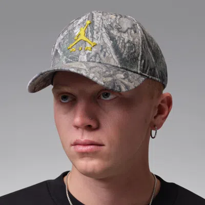 Jordan Rise Structured Camo Hat In White