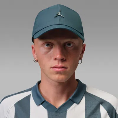 Jordan Rise Structured Metal Jumpman Hat In Blue