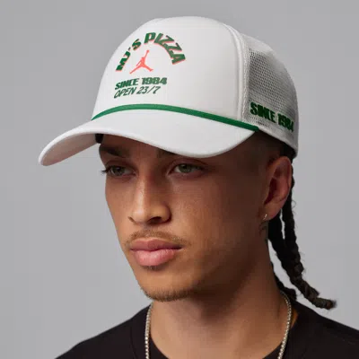 Jordan Rise Structured Trucker Cap In White