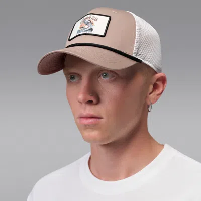 Jordan Rise Structured Trucker Hat In Brown