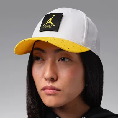 Jordan Rise "tour Yellow" Adjustable Cap In White
