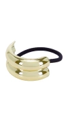 Jordan Road Double Hair Cuff In Metallic Gold