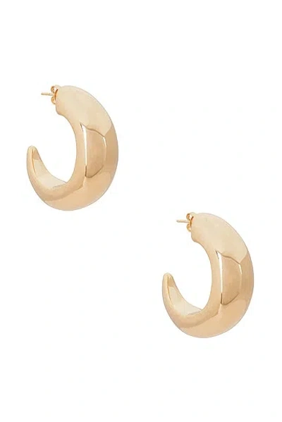 Jordan Road Jewelry Large Moon Hoop Earrings In 18k Gold Filled