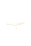 Jordan Road Pearl Anklet In Gray
