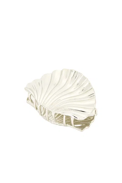 Jordan Road Seashell Hair Clip In Silver